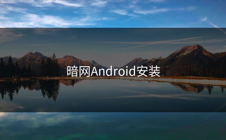 暗网Android安装